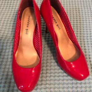 Red Madden Girl Heels